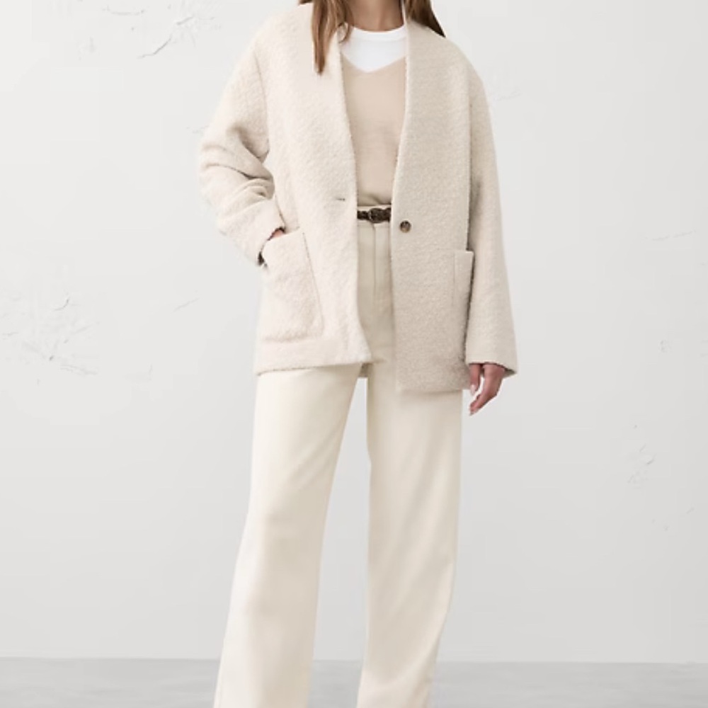 KNIT BOUCLÉ COAT